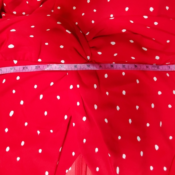 Skies Are Blue NWT sz M Red Polka Dot Dress 🍒 - Picture 5 of 8